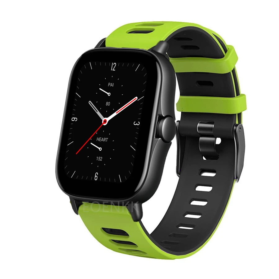 Pulseira de relógio inteligente para amazfit gts 2/2e pulseira de pulso para xiaomi amazfit gtr 2 2e/bip s/u pro/gts 2 mini pulseira de silicone correa