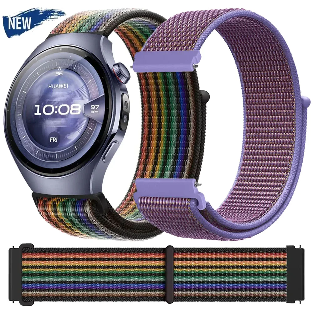 22/20 mm Nylonarmband für Huawei Watch 5-4/GT5-4-3 Pro 46 mm Sport Bequemes Armband für Amazfit Balance 2/GTR/GTS/Bip 6 Correa