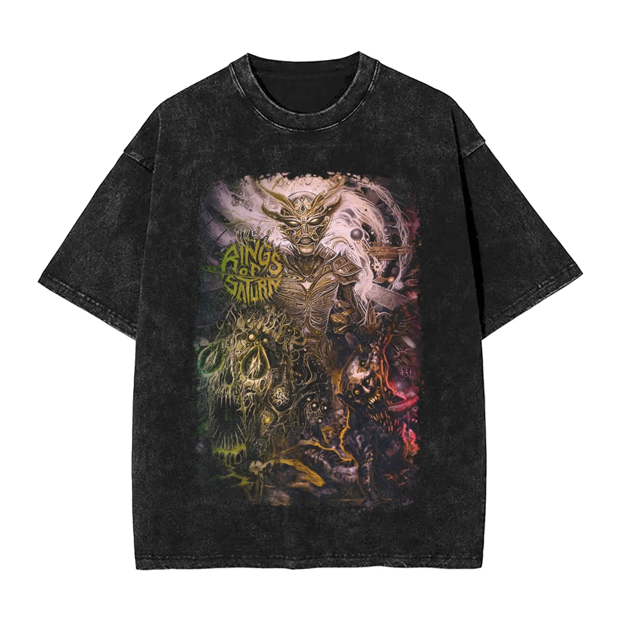 Men Rings of Saturn Band T-Shirts  Top Tees Summer Y2K Funny Short Sleeve T-Shirt O-Neck Harajuku Casual Tshirt Dropshipping
