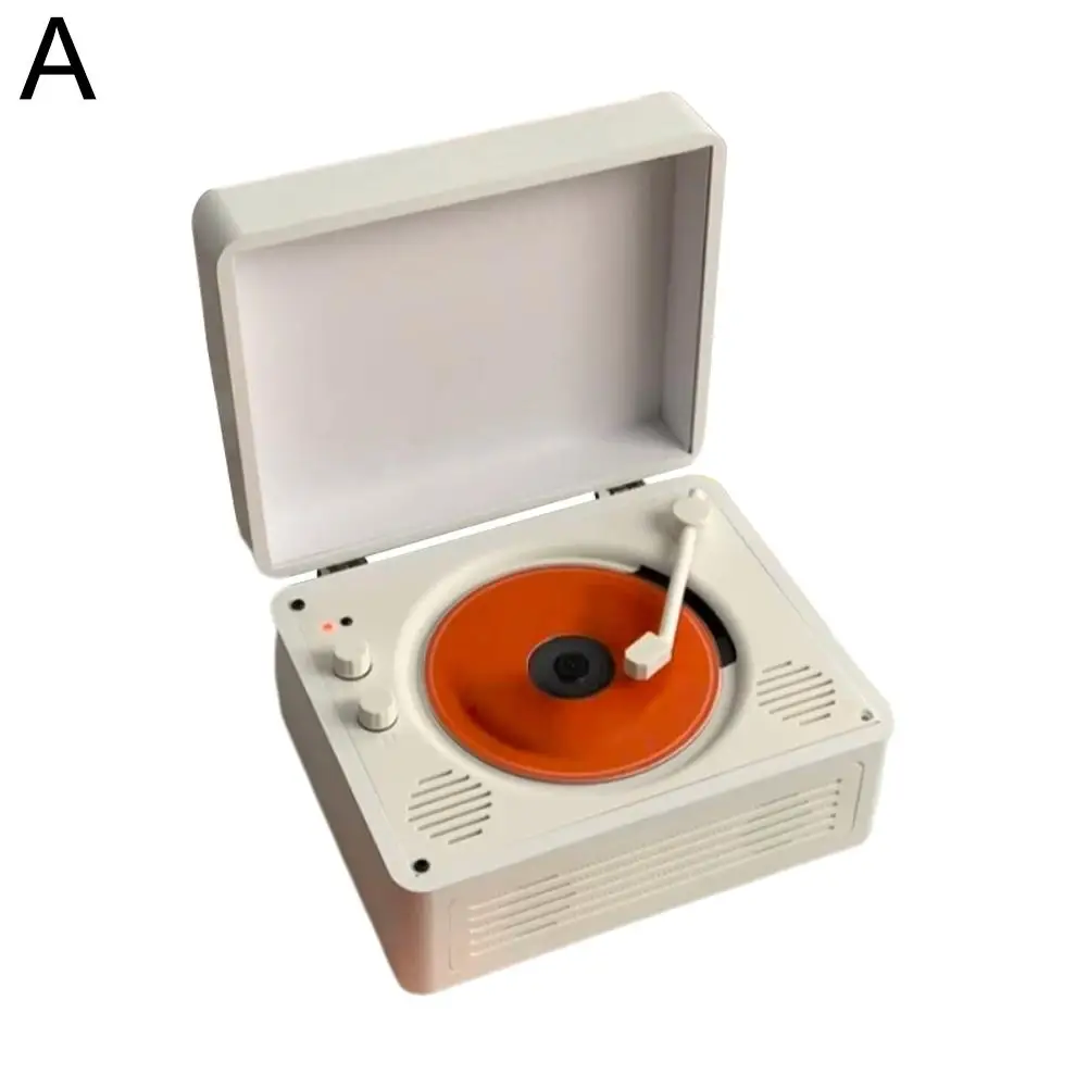 Retro CD Player HIFI High-quality Bluetooth Speaker Trendy Vinyl Album CD Player Disc Record Player