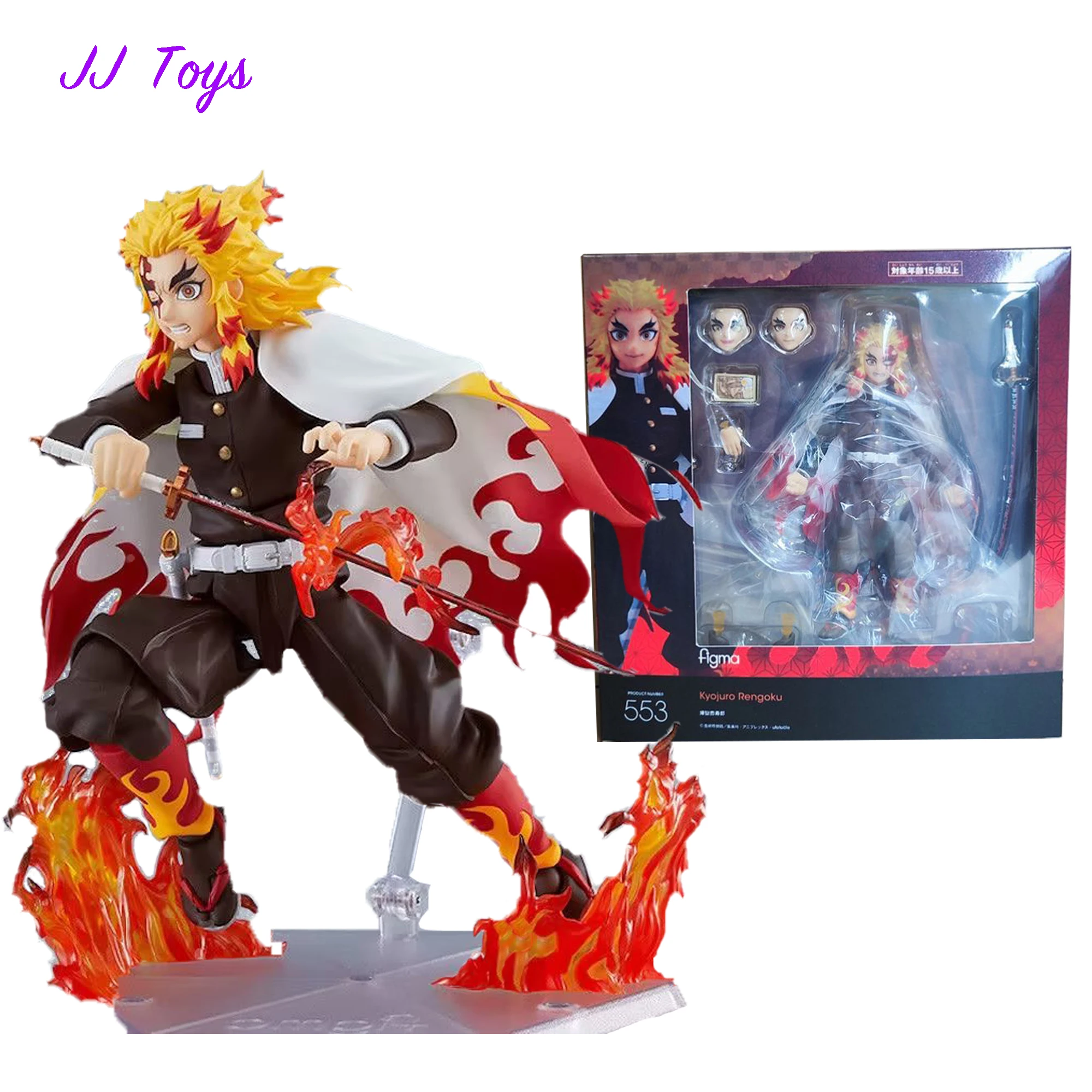 

15cm Demon Slayer Anime Figures Flame Hashira Rengoku Action Figure model Doll Collection Toys Gifts