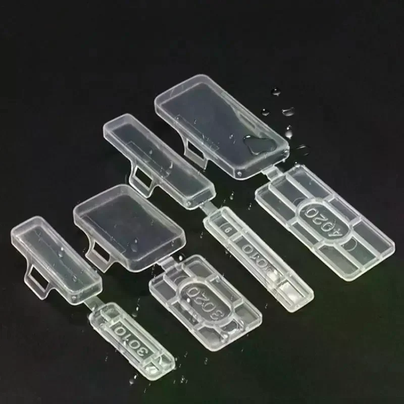 50Pcs Transparent Wire Sign Name Holder Display Identification Seal Case Plastic Cable Tie Marker Tag Cable Label Tag Box