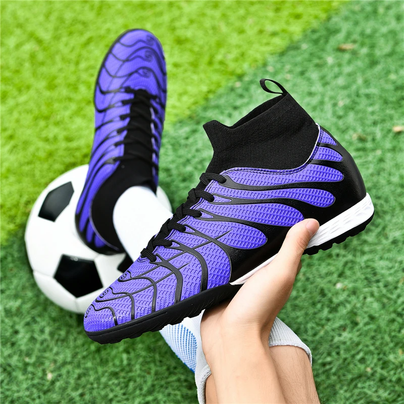 2024 Herren Fußballs chuhe große ultraleichte Fußballs chuhe Jungen Turnschuhe rutsch feste ag/tf Fußballs chuhe Stiefeletten Unisex