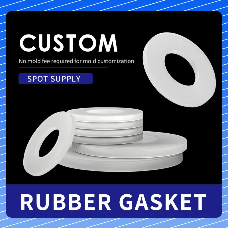 waterproof flat gasket Silicone gasket screw sealing ring high-temperature resistant oring soft sealing gasket shock-absorbing