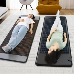 Higher dose infrared pemf mat amethyst stone therapy mat heated mattress far infrared korea heating bio mat