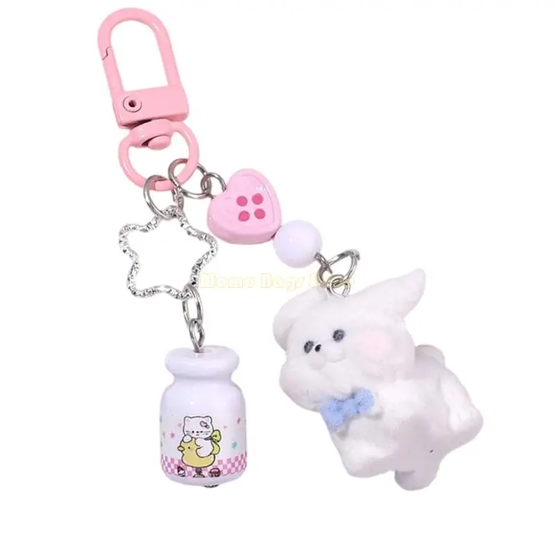 Encantadores llavero estético x90d, llavero perro para bolsos bolsos mochilas amuletos accesorios Valentín