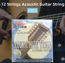 1 Set Acoustic Guitar String Alice A2012 12 Strings Hot Sale Fast Settle In With Stable Winding Tuning Acoustic Guitar Strings