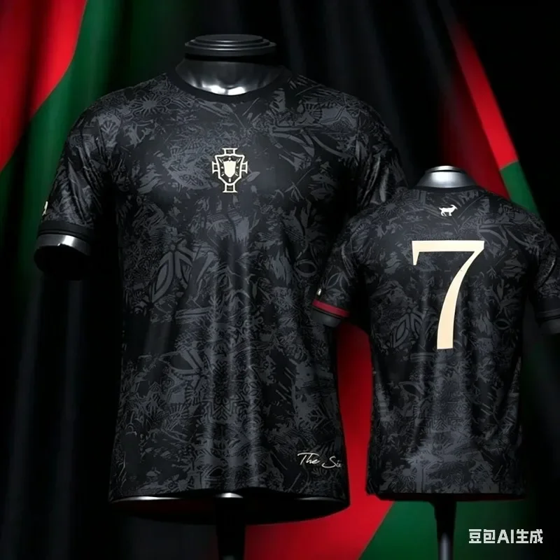 Family Matching 2026 New Cristiano Ronaldo Commemorative Football Jersey T-Shirt Adults Men's Kids Breathable Special Kit