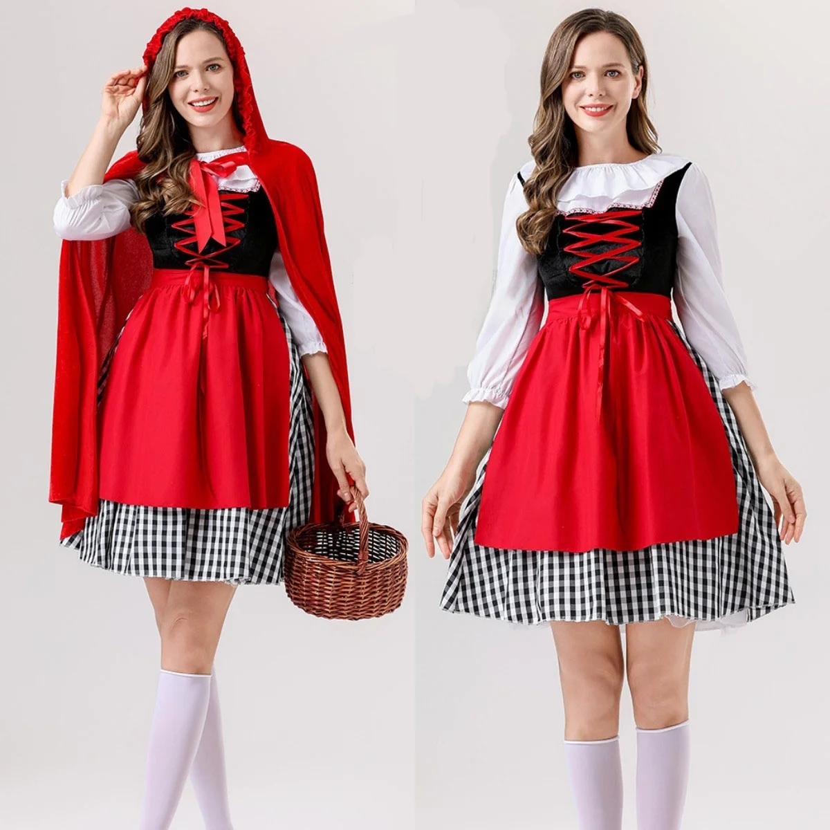 

Little Red Riding Hood Dr Cape Fairy T Cosplay Role Plang Cisas Play Stage Performance Clothing Women's Faion