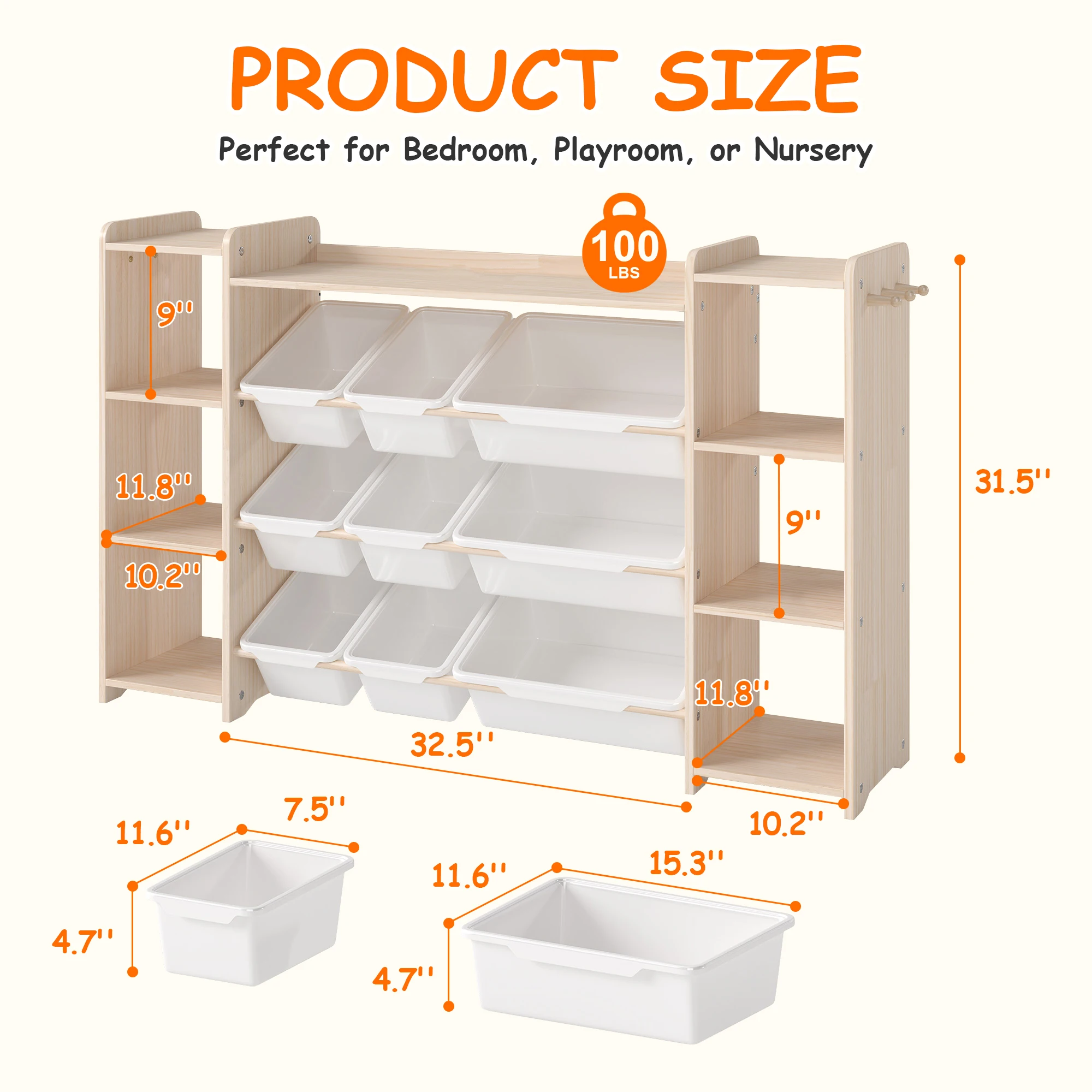 Organizzatore per Giocattoli B - Baby Nursery Shelves recensione e prezzo