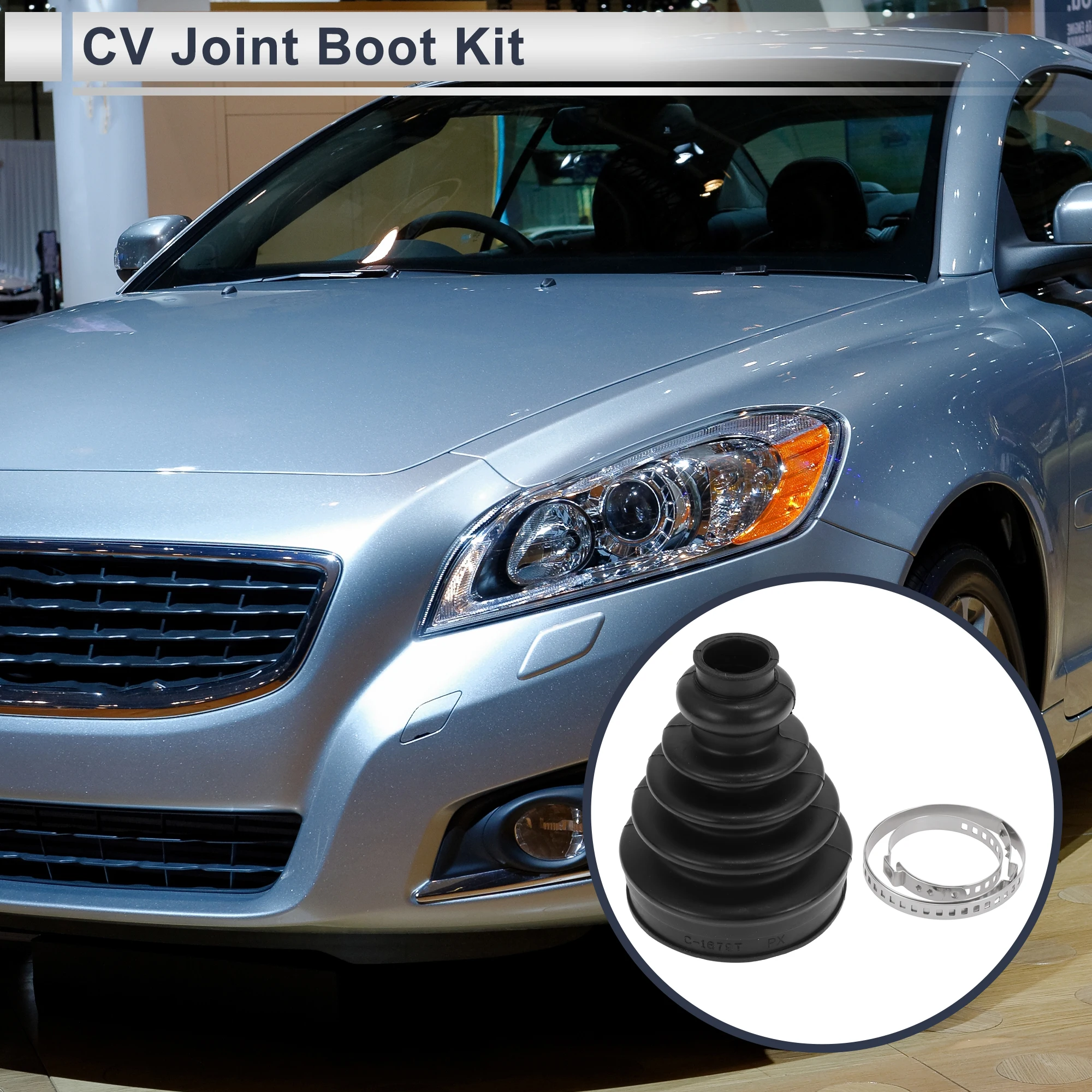X Autohaux No.30759411 Inner CV Joint Boot Kit with Clamps for Volvo S60 2011-2016 for Volvo S80 2007-2015 for Volvo XC70 2008