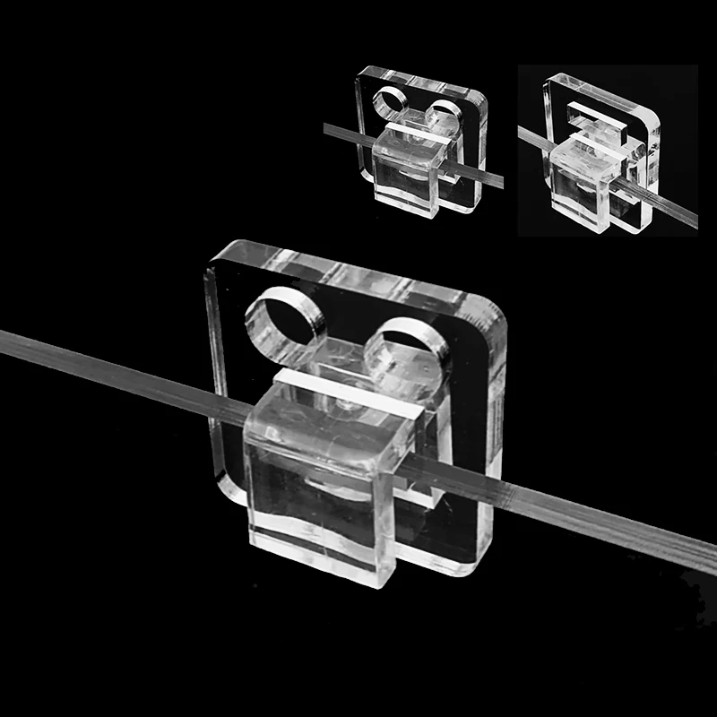 Acrylic Fish Tank Wall Fixture Buckle Inlet and Outlet Pipe Wall Mount Fixture Fish Tank Light Bracket Aquarium Accessories