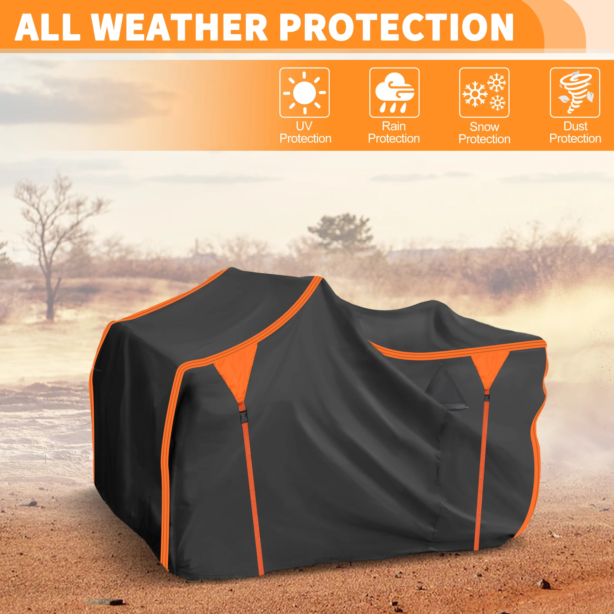 UXCELL Waterproof ATV Cover 4 Wheelers Quad Cover for Can-Am Outlander 1000 XT-P 15-17