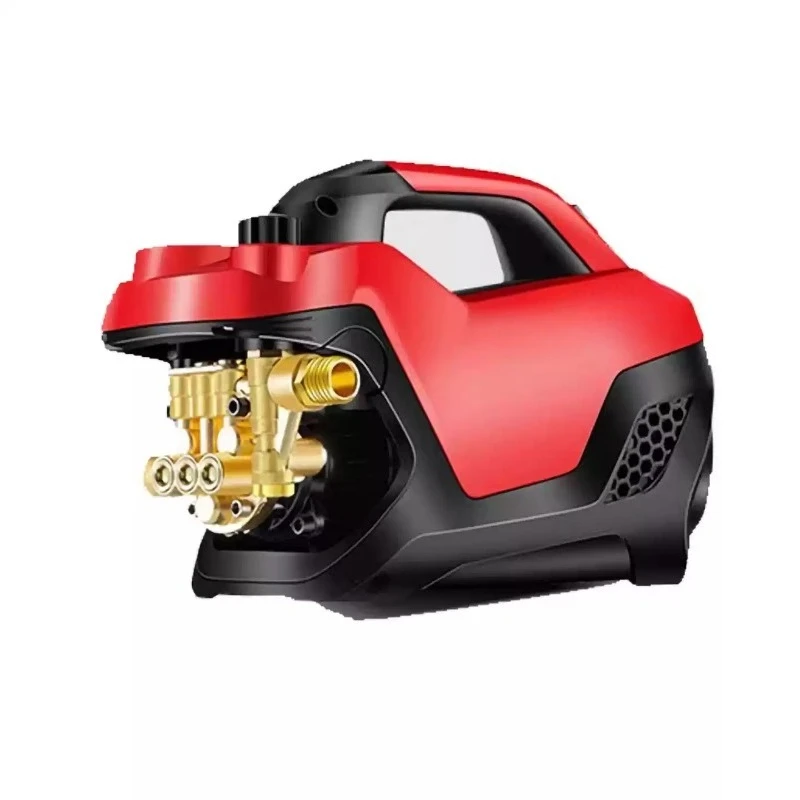 Household 220V  Portable High Power Pressure Adjustable Electric Car Washing Gun Multifunctional Cleaning Tool for Patio Yard
