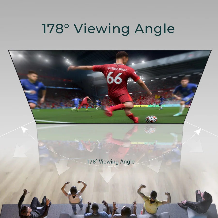 2025 Top Fixed Frame Screen  ALR Fabric Anti-Light ALR 7MM Ultra Narrow Bezel Screen CLR 8K 3D For UST Home Projection Screen