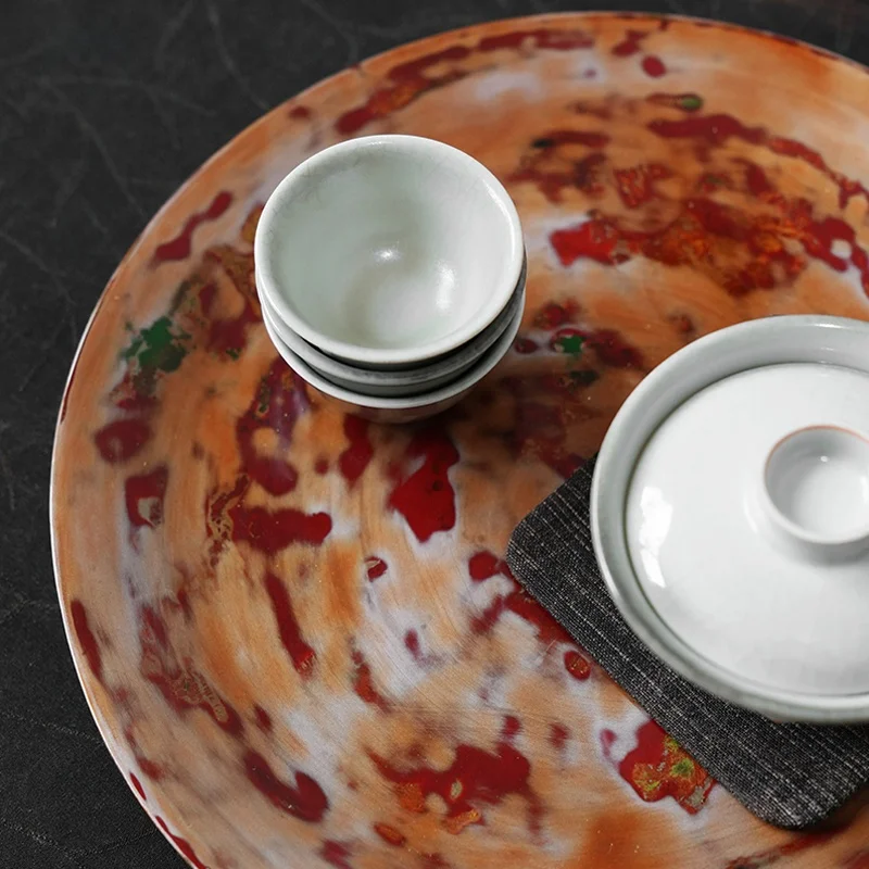 

Подставка для чайника Iman Tea Life Xiaomei ручной работы из натурального лака, традиционное ремесло, уникальный дизайн, декор для дома