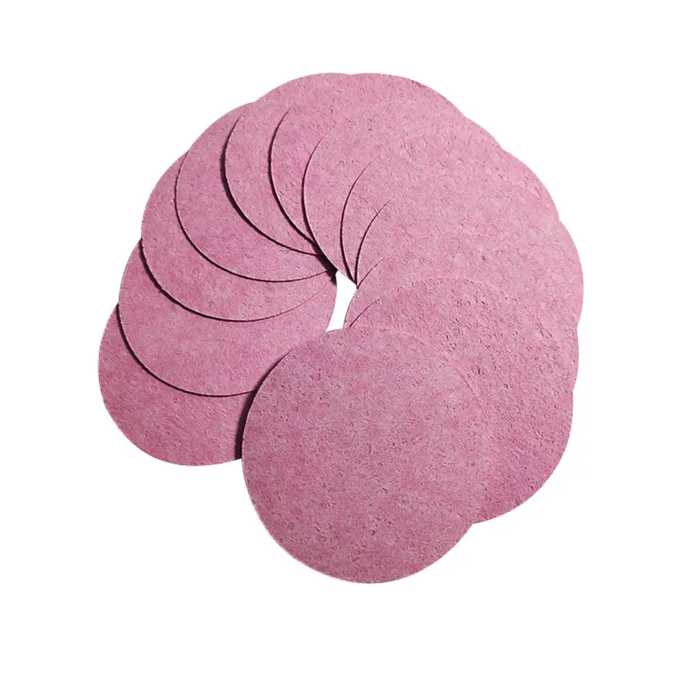 10 stücke Rosa Weiche Gesichts Reinigung Schwamm Pad Gesichts Waschen Cleaning Druck Reiniger Schwamm Puff Spa Gesicht Pflege Werkzeuge