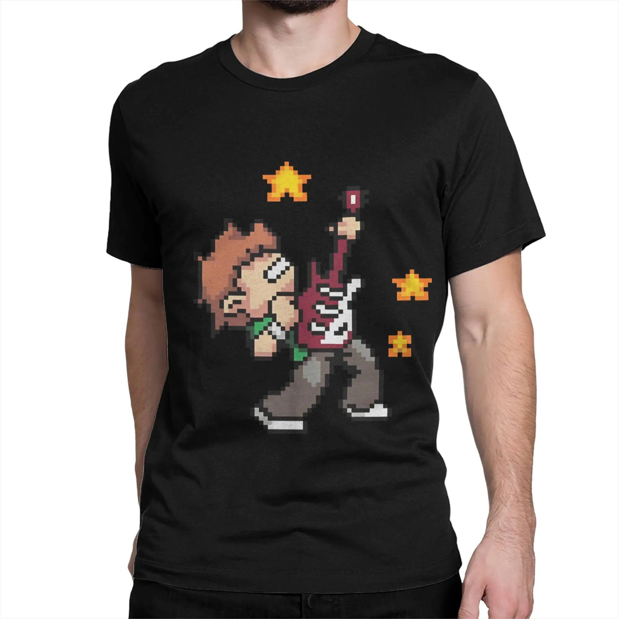 Scott Pilgrims  T-Shirt for Men  Cool 100% Cotton Tees Crewneck Short Sleeve T Shirts Summer Clothes