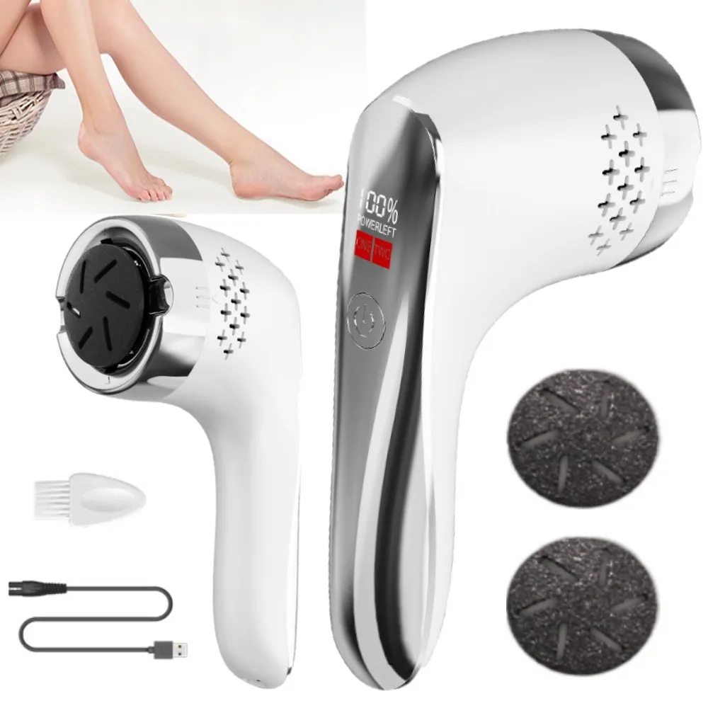 

Rechargeable Electric Foot File Electric Pedicure Sander IPX6 Waterproof 2 Speeds Foot Callus Remover Feet Dead Skin Calluses