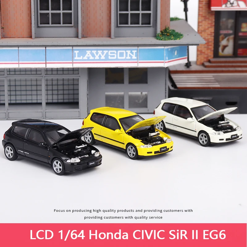 

Honda Civic Eg6 Civic Sir Ii Fifth Generation Литая под давлением металлическая шкала Статическая модель Начальная D ЖК-дисплей 1:64 Имитация модели автомобиля из сплава Коллекция игрушек для взрослых и мальчиков в подарок
