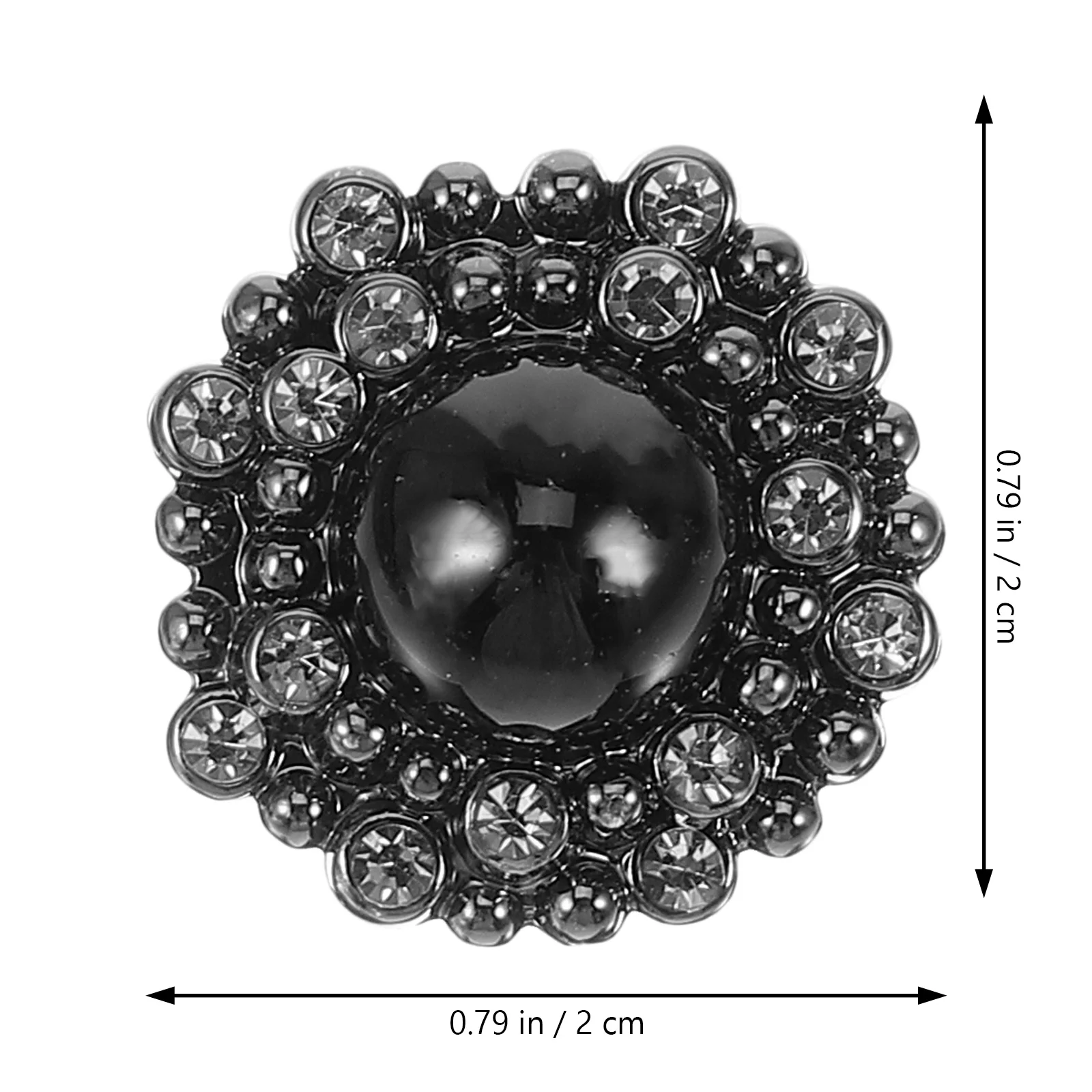 

10Pcs Decorative Button Set 20Mm Flat Round Alloy Buttons for Clothing Sewing DIY Crafts Shirts Jackets Coats Renovation