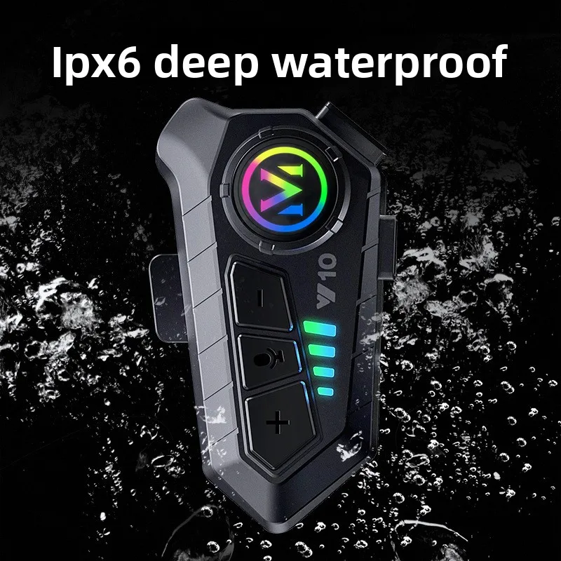 

Y10 Bluetooth-гарнитура для шлема Мотоциклетный шлем Гарнитура с разделенным креплением 40 мм Графеновая диафрагма