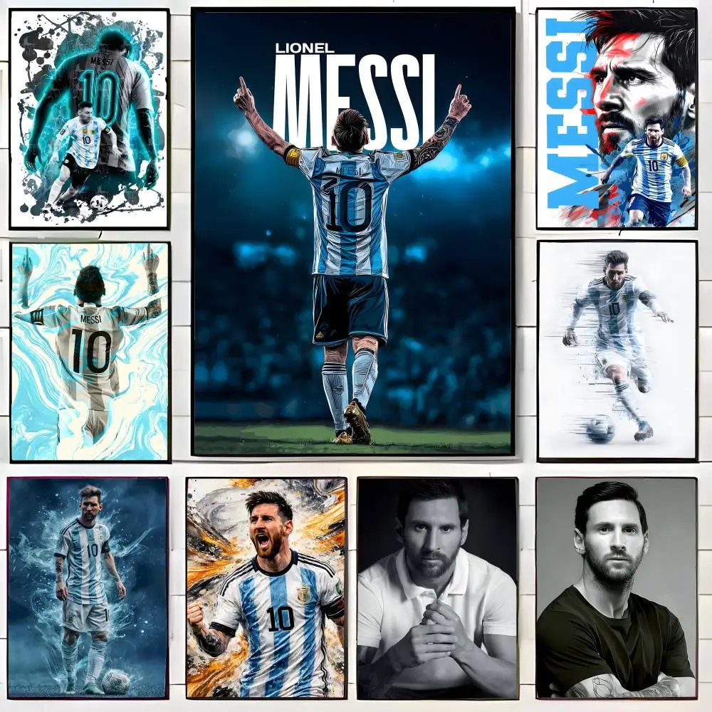 Legendary Athlete M-Messi Poster Wall Art Print Decorative Mural Home Decor Gift Unframed