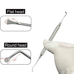Dental Gingival Retraction Cord Tool Gingival Cord Packer Retraction Tool Dentist Atraumatic Cord Splitter Tool Double Head