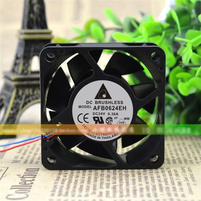 

New Cooling Fan For Delta AFB0624EH 6CM 6025 24V 0.36A Ball Server Cooling Fan