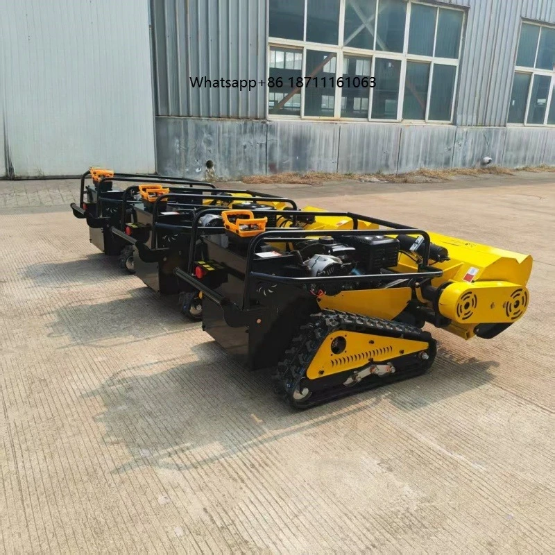 Factory Direct Hot Selling Remote Control Lawn Mower Flail Mower 1000m Remote Control Distance Easy Operation RC Flail Mower