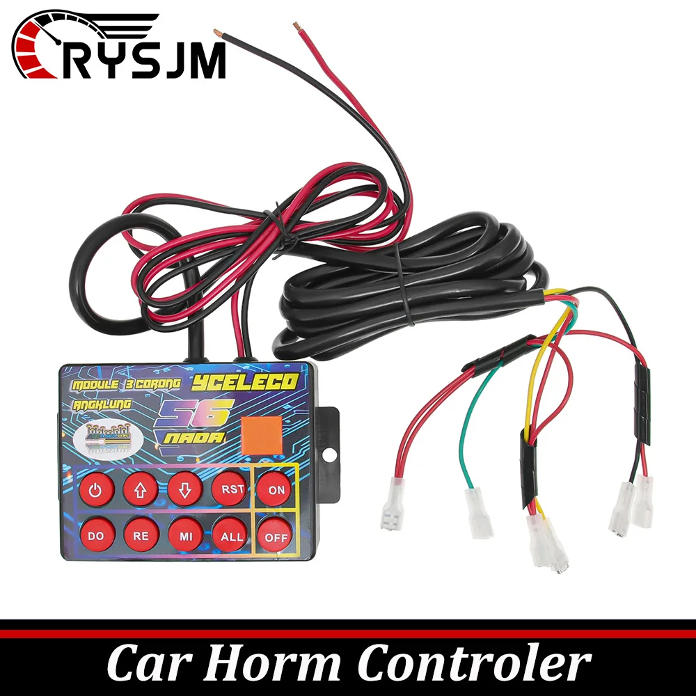 

* 12V24V Horn Controller 56 Melodies Horn Controller for Motorcycle Car Outdoor Auto Unit Easy Installation Music Controller