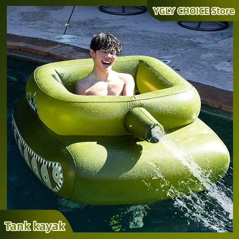 

Tank Swimming ring Inflatable water toys Jet toys children adult pool air mattress toy boat float play water bed water fight
