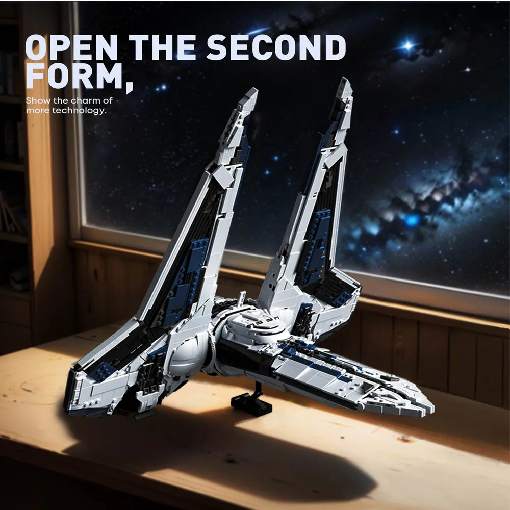 2948pcs MOC Starfighter Kom'rk-class Fighter Transport Building Blocks Bricks Assembling Model Toys for Boys Birthday Gift Set