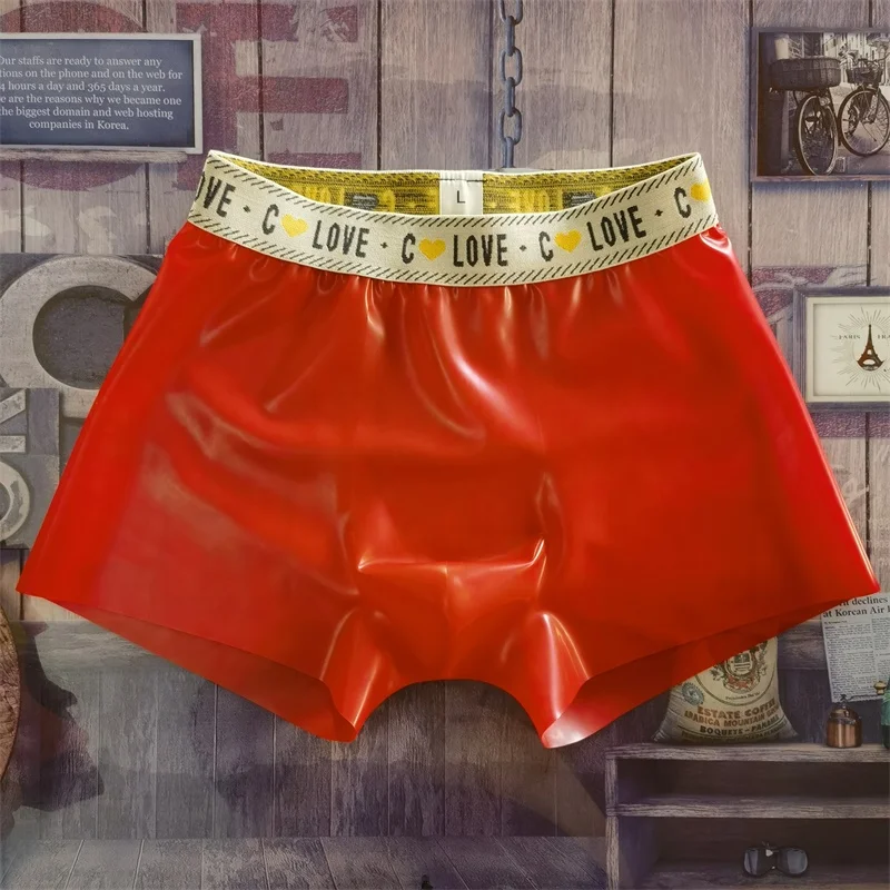 Live Show Dance Costume PVC Latex Plastic Man's Wateproof  Panties Shorts Brief Boxer DJ Club Bar Party Colors Handmake