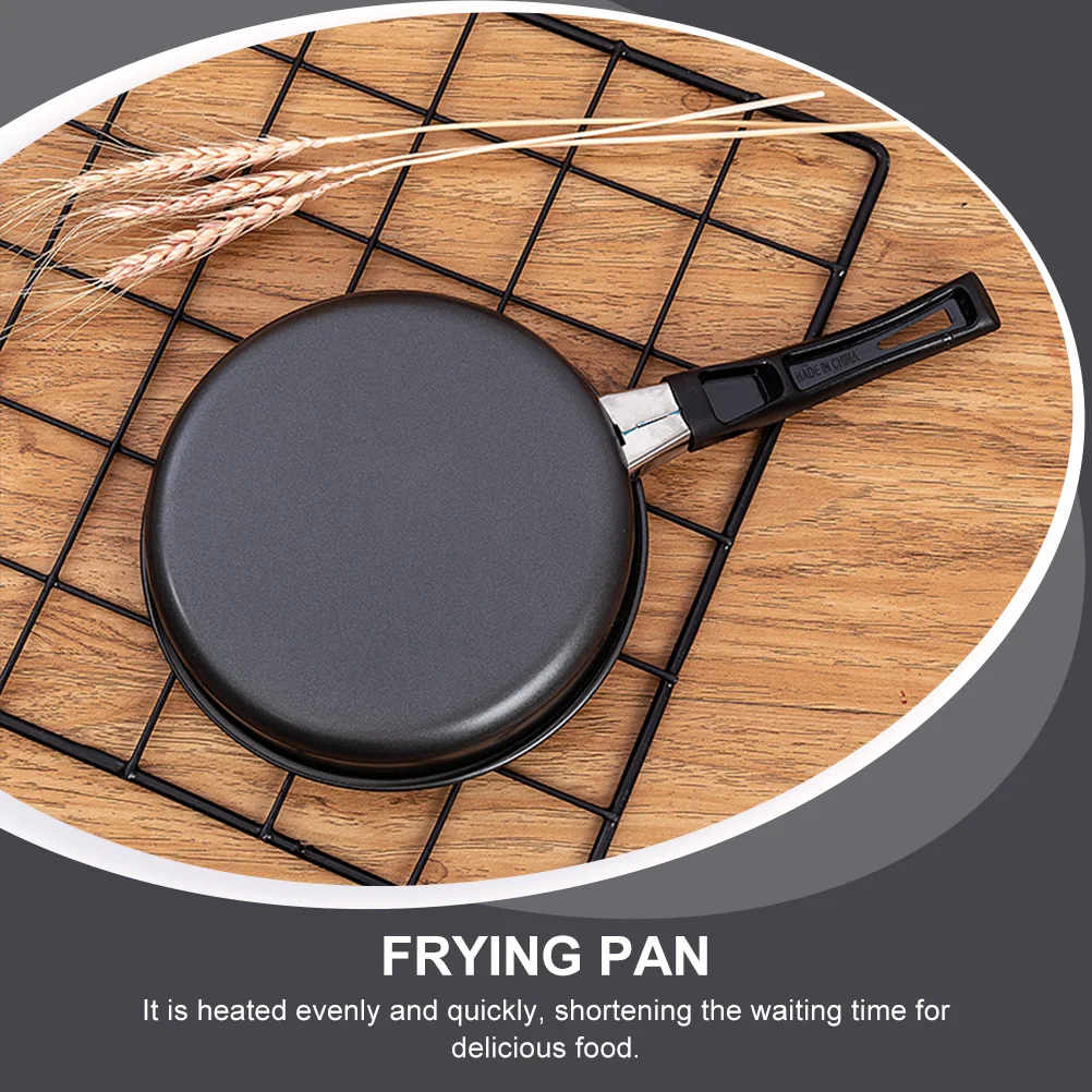 

1pc Sturdy Non-Stick Frying Pan Household Mini Pancake Pan For Steak Baking Portable Kitchen Fryer With