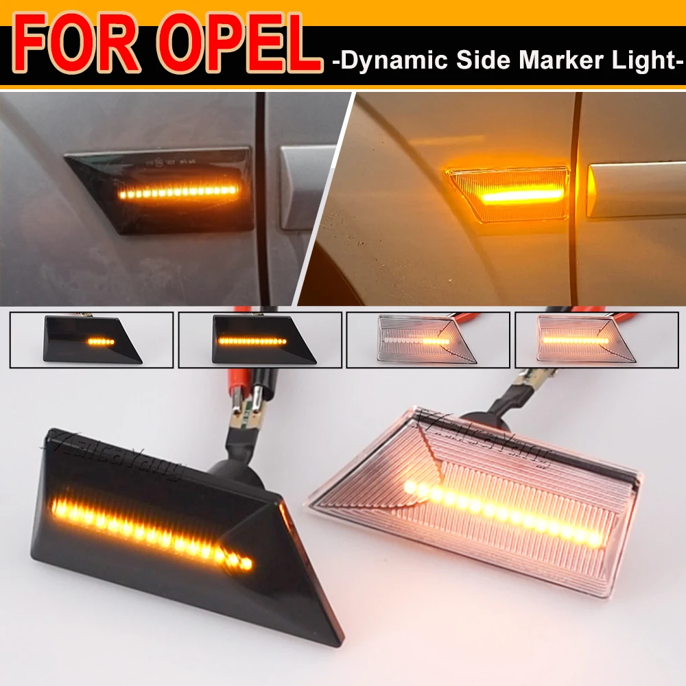 Sequential LED Side Marker Turn Signal Light For Opel Vectra C 2002-2008 For Opel Signum 2003-2008 Dynamic Blinker Indicator