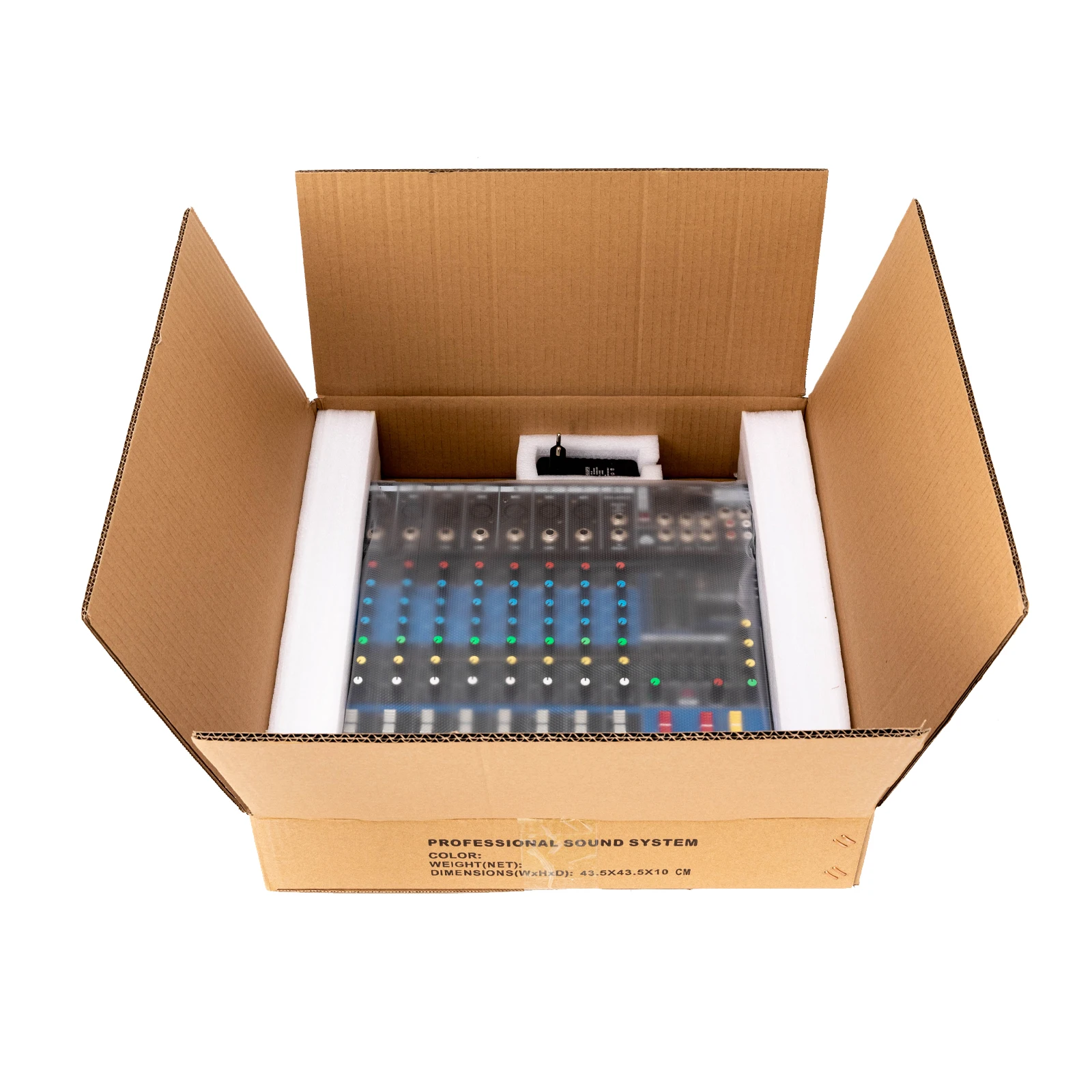 Professional 8 Channel Stereo Sound Mixer Bluetooth USB Recording Computer Playback Phantom Power USB Digital Audio Mixer