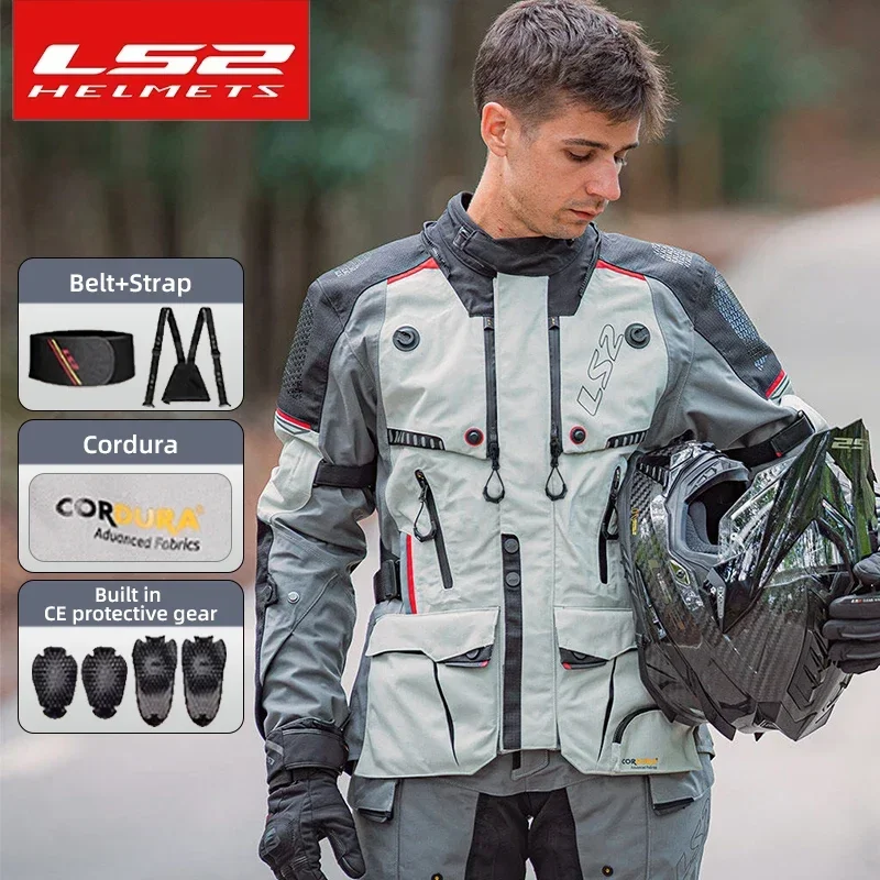 LS2 APOLLO Motorcycle Riding Suit Kaodula Rainproof Four Season Rally Suit CE Certification AAA level MJ130