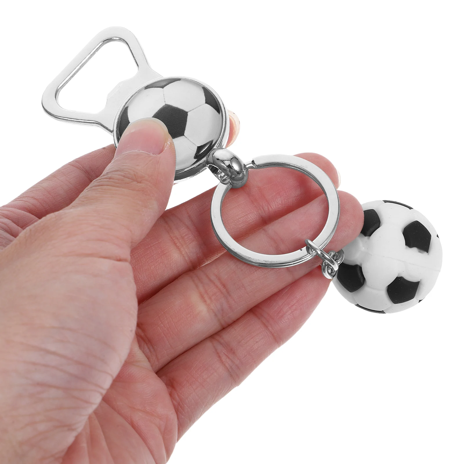 

2pcs Bottle Keychain Sports Ball Zinc Alloy Beer Tool Party Opener Home Decor Beer Accessories Bar Supplies Durable Lightweight