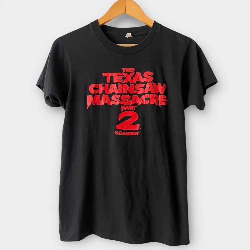 Texas Chainsaw Killer 2 Retro Movie Promotion T-shirt Men's T-shirt Summer New Unisex T-shirt