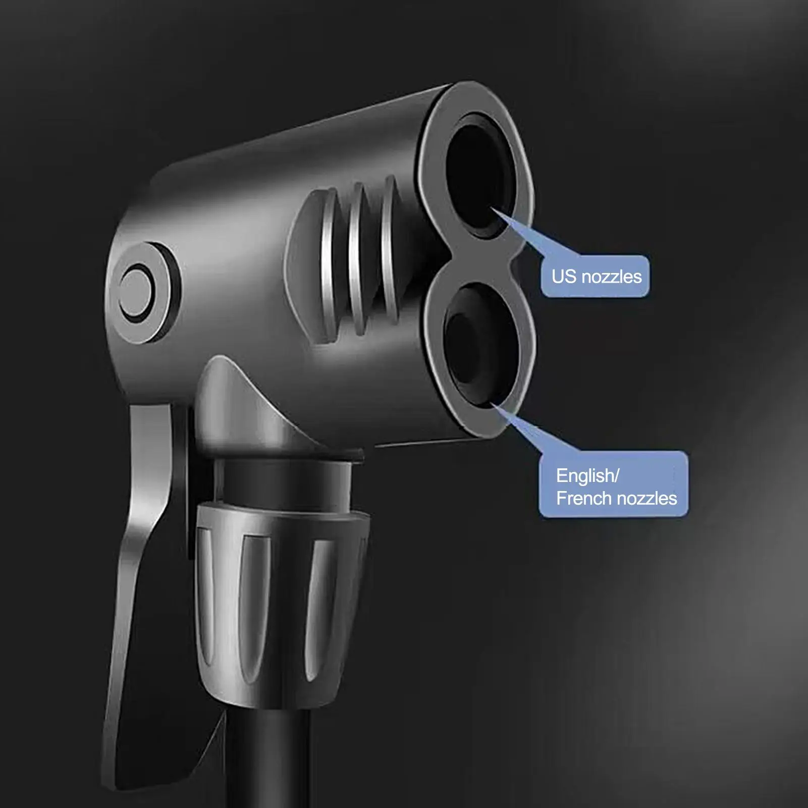 Lightweight Bike Foot Pump With Pressure Gauge, 120PSI Portable Car Tire Inflator For Motorcycle Sedan SUV Bike Electric Toys