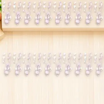 

50Pcs Acrylic Artificial Bead Flowers for Bouquet Decoration Bride Hair Accessories Wedding Party DIY Floral Craft