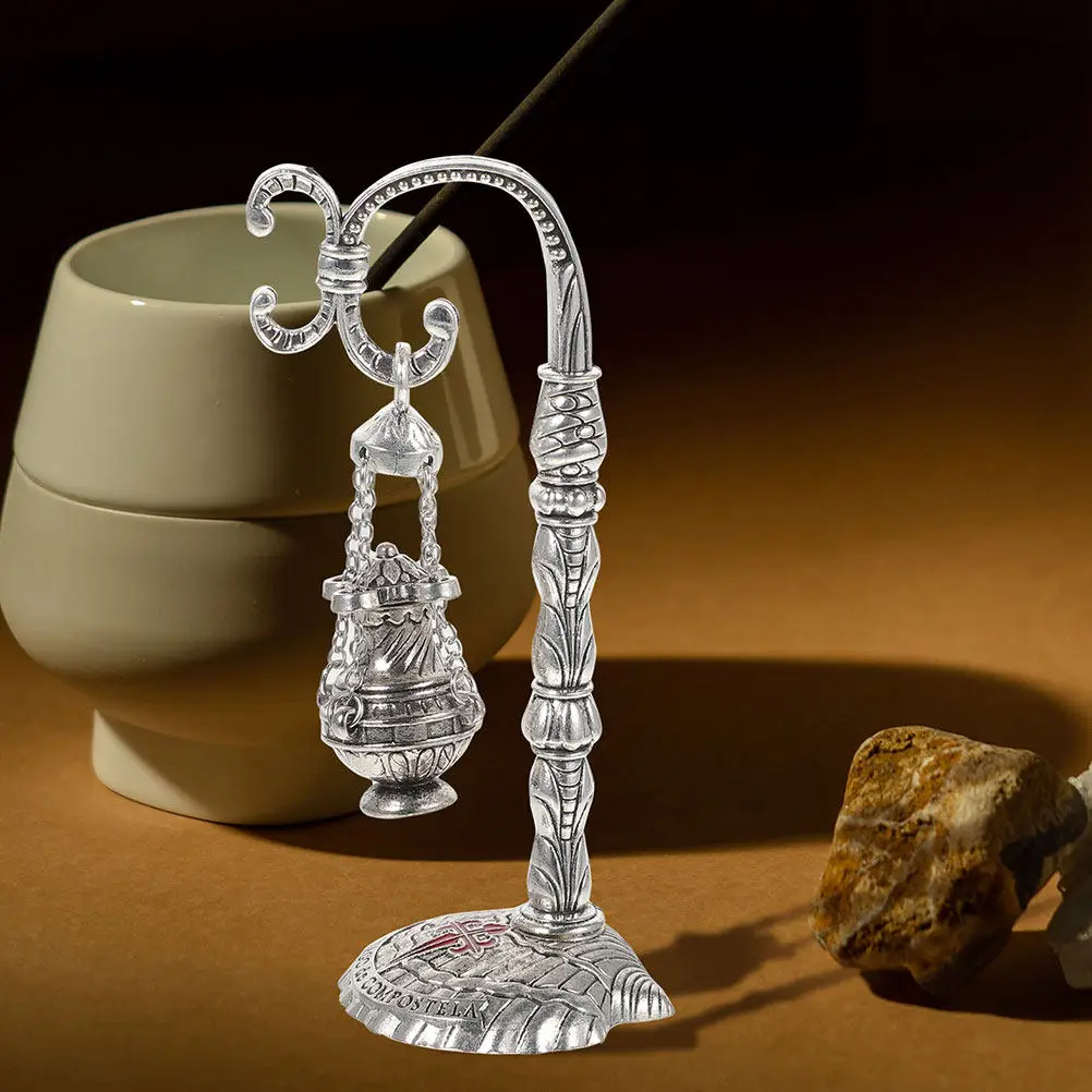 2Pcs Christian Church Incense Burner Hanging Delicate Censer Religious Worship Essential Prayer Meditation Backflow Incense