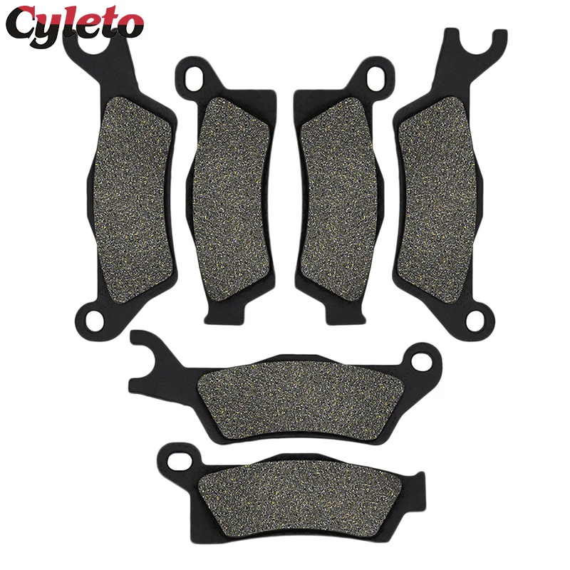Cyleto Motorcycle Parts Front or Rear Brake Pads for Can Am Outlander Max 1000 800 R 650 500 L 450 4X4 EFI STD DPS XT 2012-2016