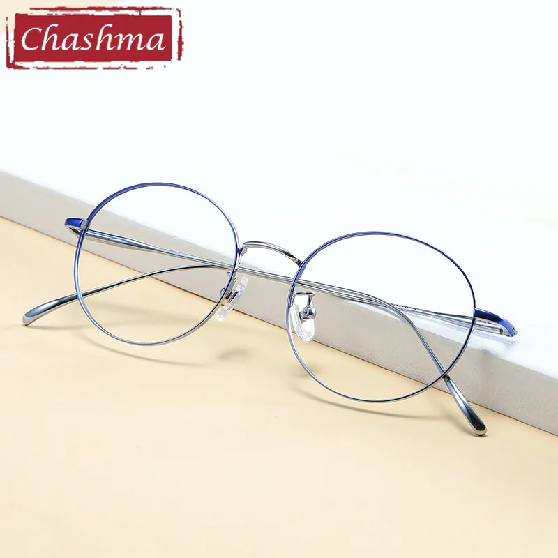 

Men Round Frame Pure Titanium Prescription Glasses Women Light Optical Retro Eyewear Spectacles Super Quality for Male