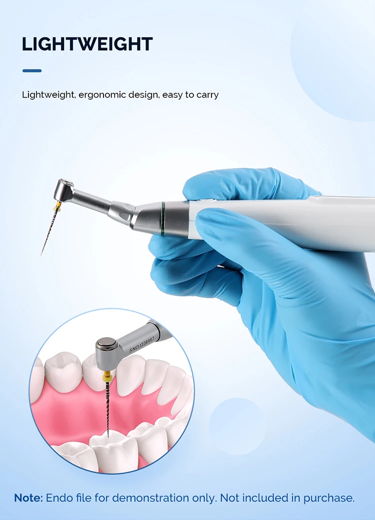 AZDENT Komplettset Dentaler Endomotor 16:1 Kabelloser Apex-Locator Wurzelkanal-Apex-Lokalisierung Parodontales Messgerät – Detail 15