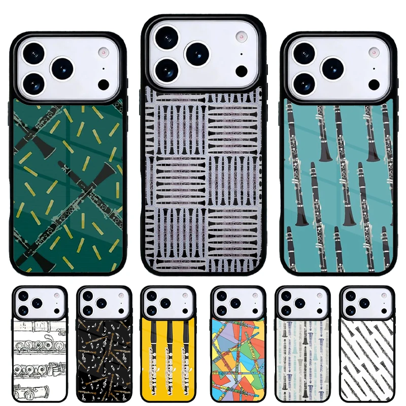 Funda de iPhone con diseño de clarinete – carcasa trasera