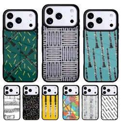 Funda de iPhone con diseño de clarinete – carcasa trasera