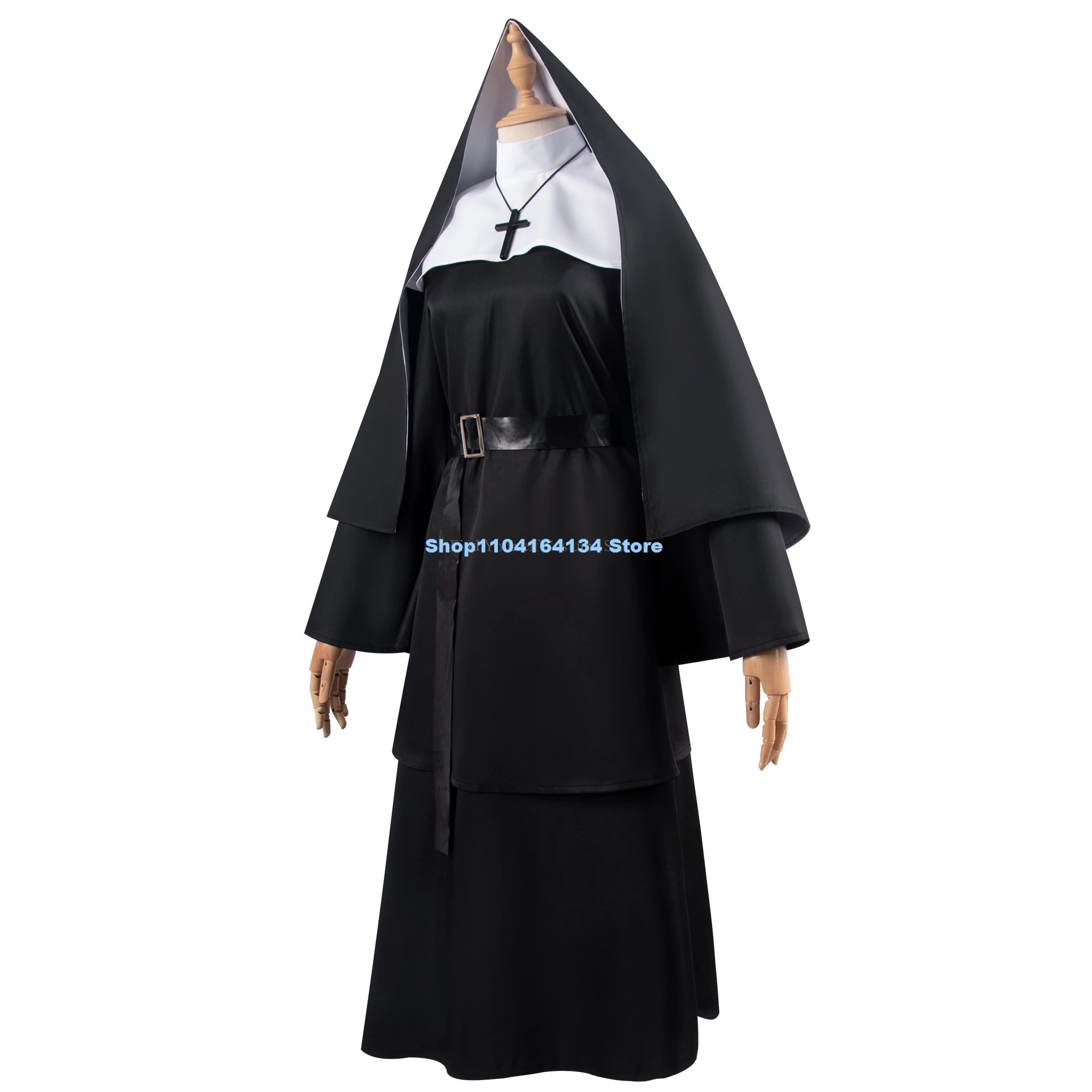 XS-3XL De Non Cosplay Kostuum Horrorfilms Cosplay Cross Ghost Halloween Kostuum Het Toverende Zwarte Vrouwen Halloween Kostuum