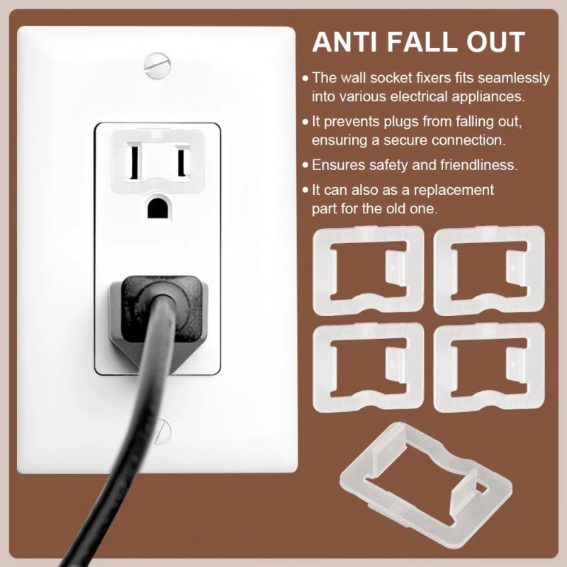 24 قطعة من قابس تثبيت المخرج السائب، مثبت مقبس الحائط، إدراج شفاف، منافذ بسهولة، حافظ على جوربتك #6